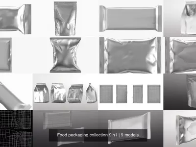 Food packaging collection 9in1
