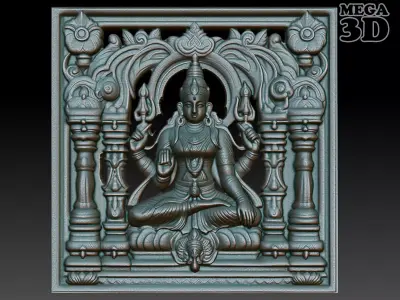 Indian Temple Wall basrelief 20 240619 3D print model