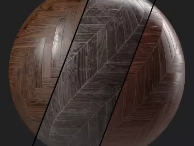 Parquet Materials 40- Parquet By Old Wood - Seamless PBR 4k Texture