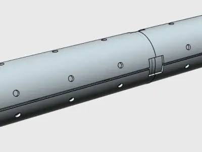 Customizable Fuel Tanks and Booster for sci-fi Mecha 3D print model
