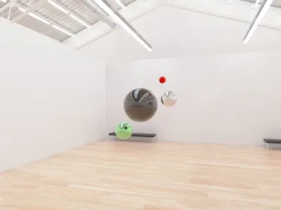 HDRI - Art Museum Gallery Interior 7 - 8192x4096 Texture