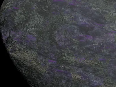 alien moon 007 Low-poly 3D model