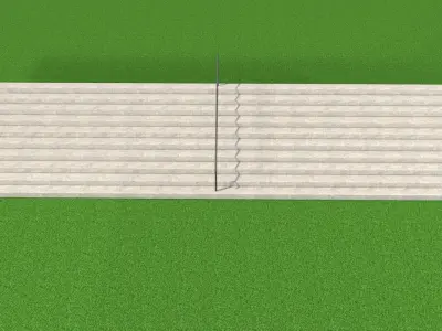 Stone stairs 3D model