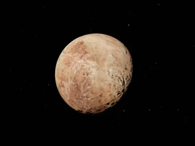 Makemake fictional  Low-poly 3D model