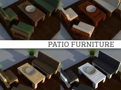 Patio Furniture 3D model