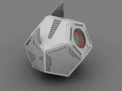 Spy robot  rigged- animated character 3D model