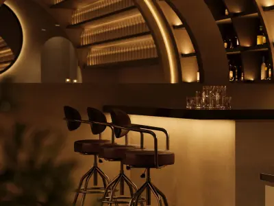 night club  interior 3D model