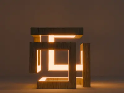 Modell of lamp for interior Free low-poly 3D model buy