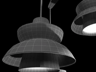 Astron Tri Mid-Century Chandelier  Rejuvenation 3D model