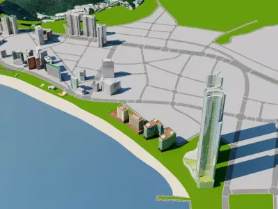 Busan Building 3D model