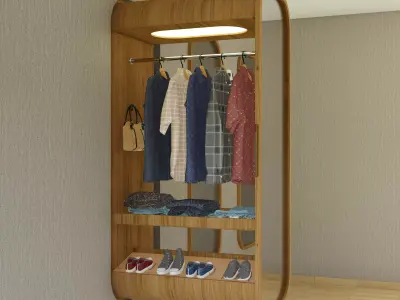 Sliding wardrobe 3D model