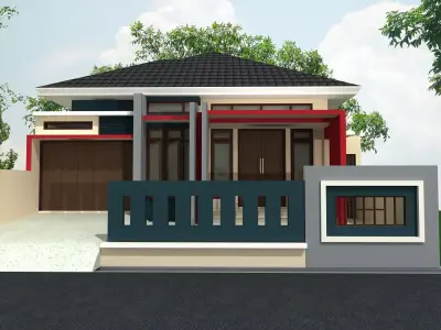 minimalist house 3D model get