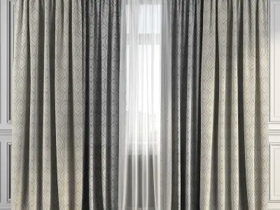 Curtain Set 183 3D model