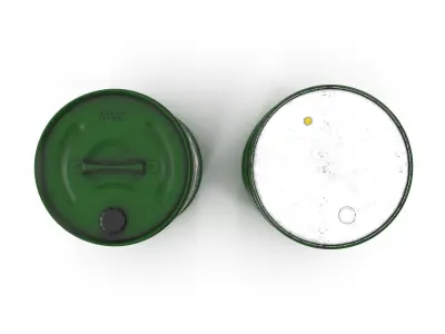 Castrol barrel Dirt Low-poly 3D model
