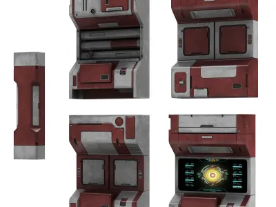 Sci-Fi elements 4 3D model