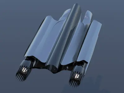 Spaceship Sci-fi 3D  3D model