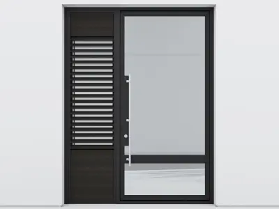Aluminium door 229 3D model