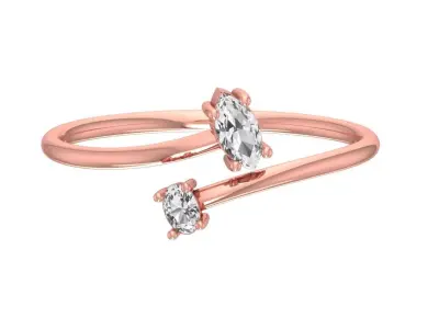 Women Light Weight Band Ring 3D print model