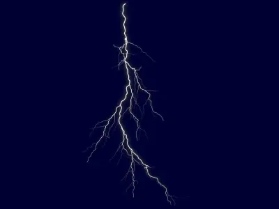 Realistic 3D Lightning CA-06 Low-poly 3D model