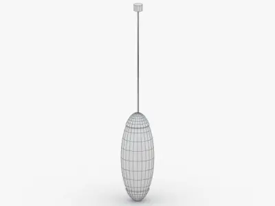 1500 - Hanging Lamp Low-poly 3D model