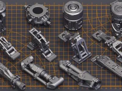 Mech Warrior 3D model