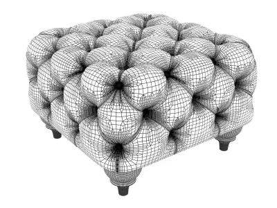 Alfred Ottomans 3D model