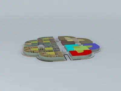 Legend complex walls 3D model