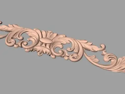 Artcam 3D relief STL models for CNC woodworking E118 3D model