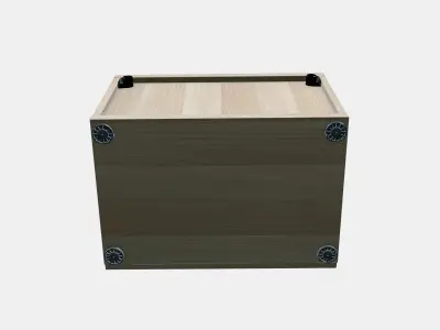 BESTA Shelf unit with door 11 Low-poly 3D model