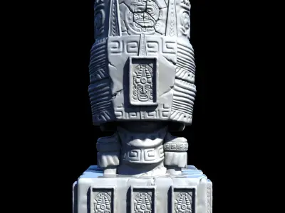 MAYAN PEN HOLDER 3D print model