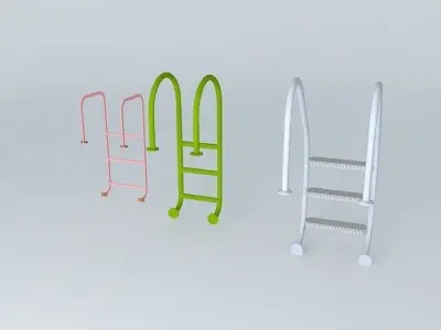 pool and parapet ladders Free 3D model
