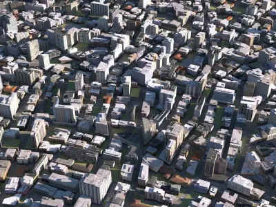 City 41 Low-poly 3D model
