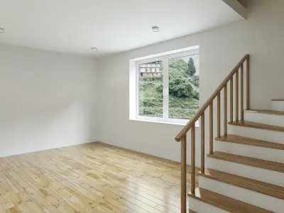 Empty interior 3D model