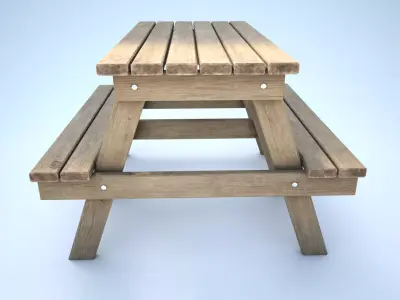 Picnic Table 3D model