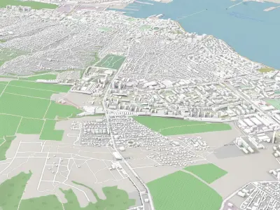 Cityscape  Novorossiysk Russia 3D model