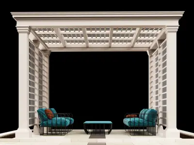 Pergola  5 3D model