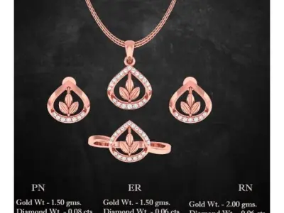 25 Pendant Earrings set 3dm stl 3 view renders  3D print model