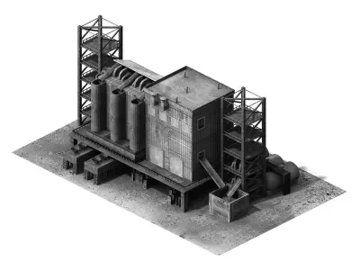 Future World - Industrial Zone 05 3D model