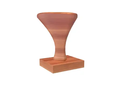 Rubber Heart Stamp v1 002 Low-poly 3D model