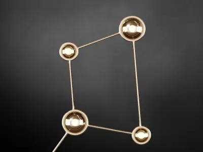 Constellation Ursa Minor Ceiling Sconce 3D model