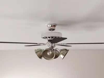 Ceiling Fan With Light 3D model