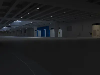 LA California Plaza underpass 3D model