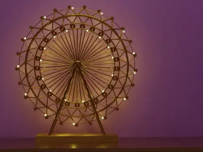 nightlamp skywheel  Low-poly 3D model