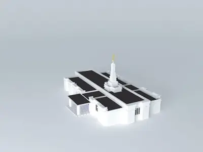 LDS Temple San Jose Costa Rica Templo Mormon. 87 th. operatin... Free 3D model