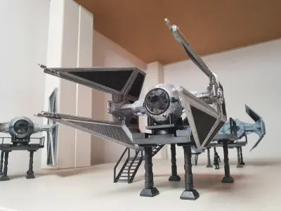 TIE Hangar Stand -  3D print model