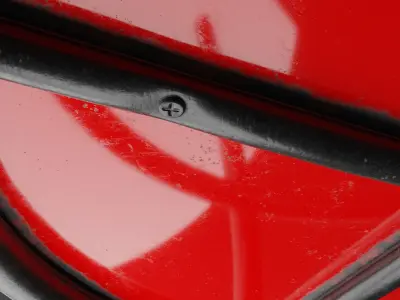 Fiberglass Plastic Chair Low-poly 3D model