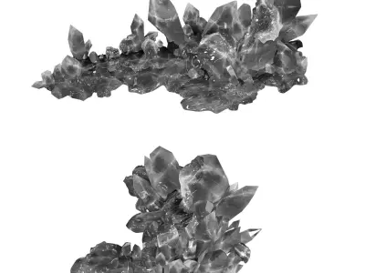 Heterogeneous - Building - Crystal 01 3D model