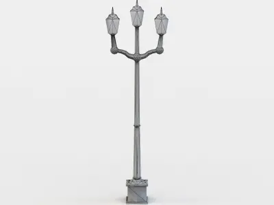 Street light Low-poly 3D model 40