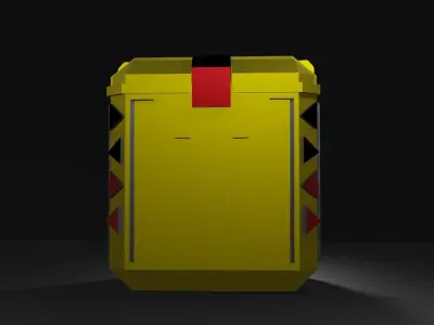 Sci-Fi Crate 3D model