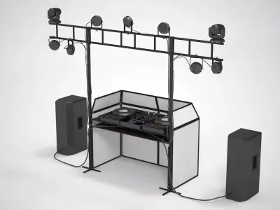 DJ Booth 3D model
